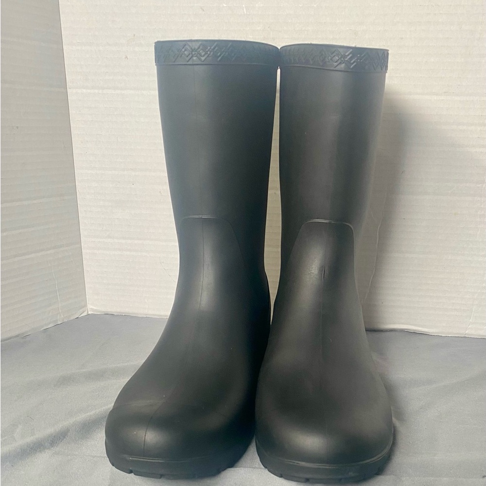 UGG Sienna matte black waterproof rain boots size 8 - Picture 4 of 7